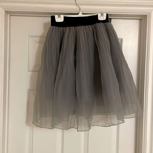 Grey Elastic waist tutu skirt